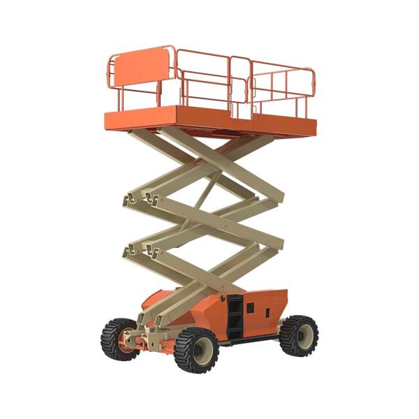 scissor lifts are typically used for material handling and can lifting heavy equipment